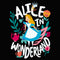 Junior's Alice in Wonderland Cartoon Alice Racerback Tank Top