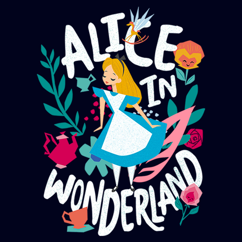 Junior's Alice in Wonderland Cartoon Alice T-Shirt