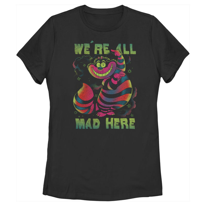 Women's Alice in Wonderland Rainbow Cheshire T-Shirt