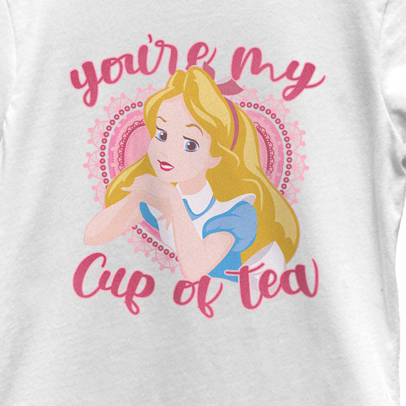 Girl's Alice in Wonderland Valentine's Day You're my Cup of Tea T-Shirt