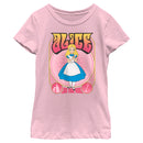 Girl's Alice in Wonderland Retro All Mad Here T-Shirt