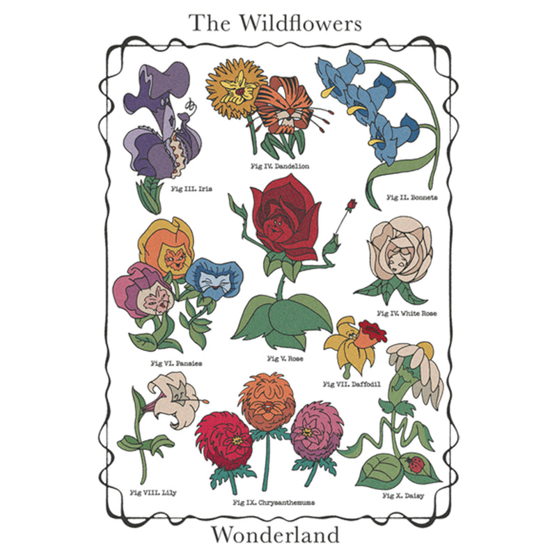 Men's Alice in Wonderland The Wildflowers Chart Long Sleeve Shirt