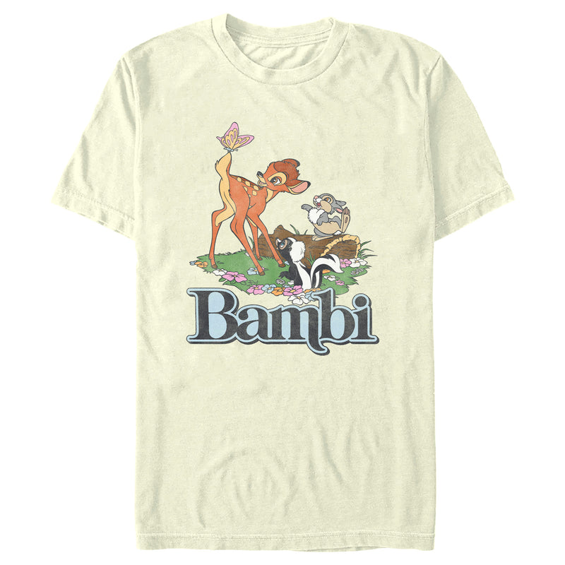 Men's Bambi Distressed Classic Scene T-Shirt