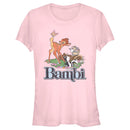 Junior's Bambi Distressed Classic Scene T-Shirt