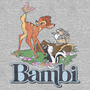 Men's Bambi Distressed Classic Scene Pull Over Hoodie