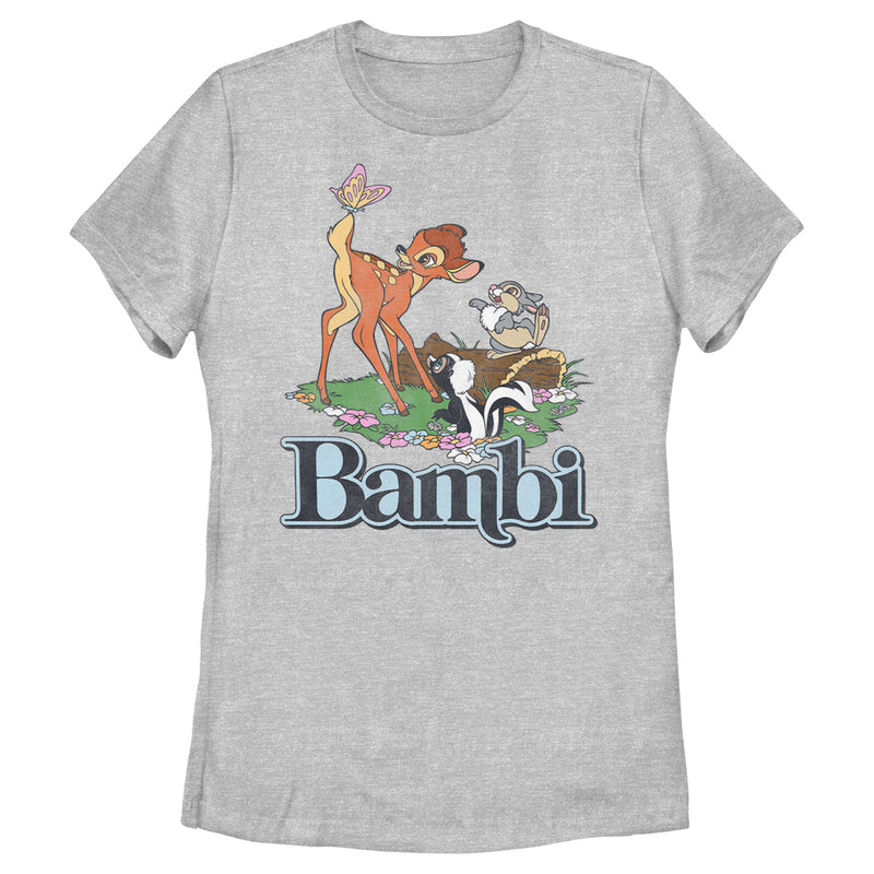 Women's Bambi Distressed Classic Scene T-Shirt