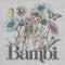 Junior's Bambi Floral Sketch T-Shirt