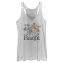 Women's Bambi Floral Sketch Racerback Tank Top