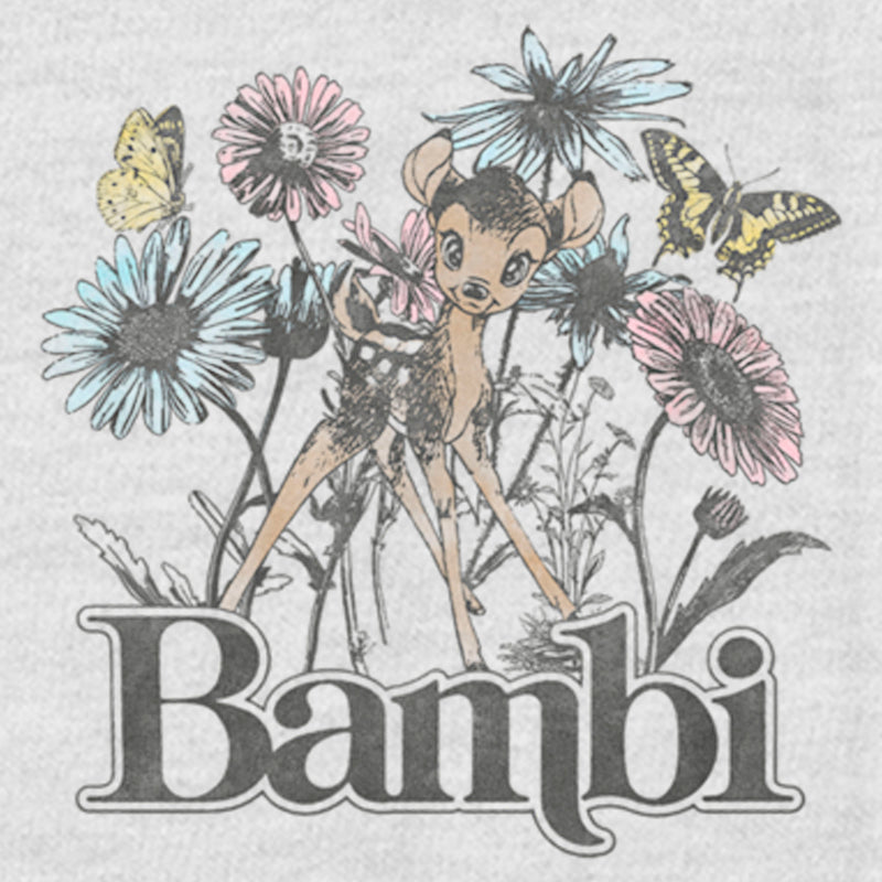 Women's Bambi Floral Sketch Racerback Tank Top