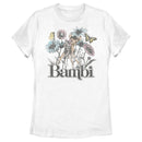 Women's Bambi Floral Sketch T-Shirt