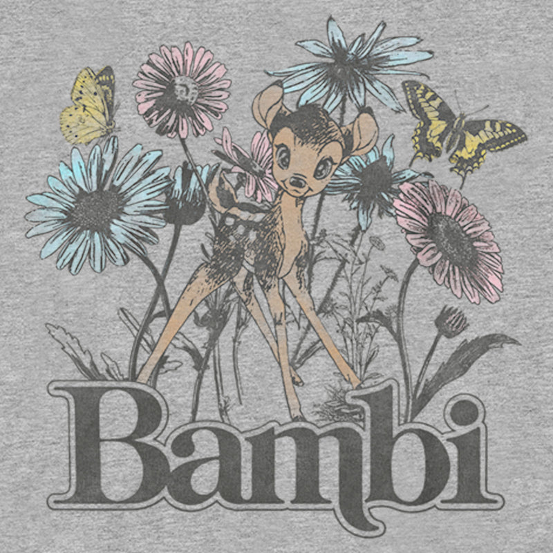 Boy's Bambi Floral Sketch T-Shirt