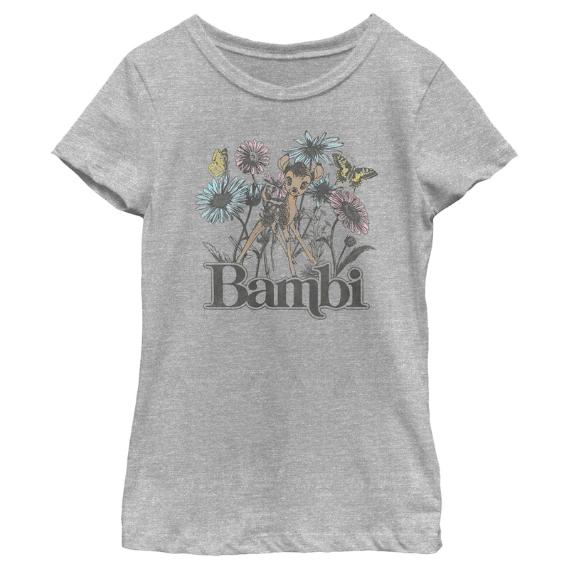 Girl's Bambi Floral Sketch T-Shirt