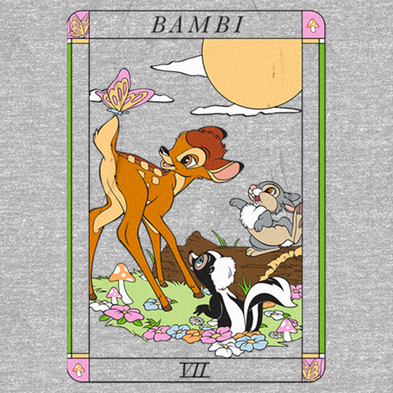 Men's Bambi Tarot Card Scene Pull Over Hoodie