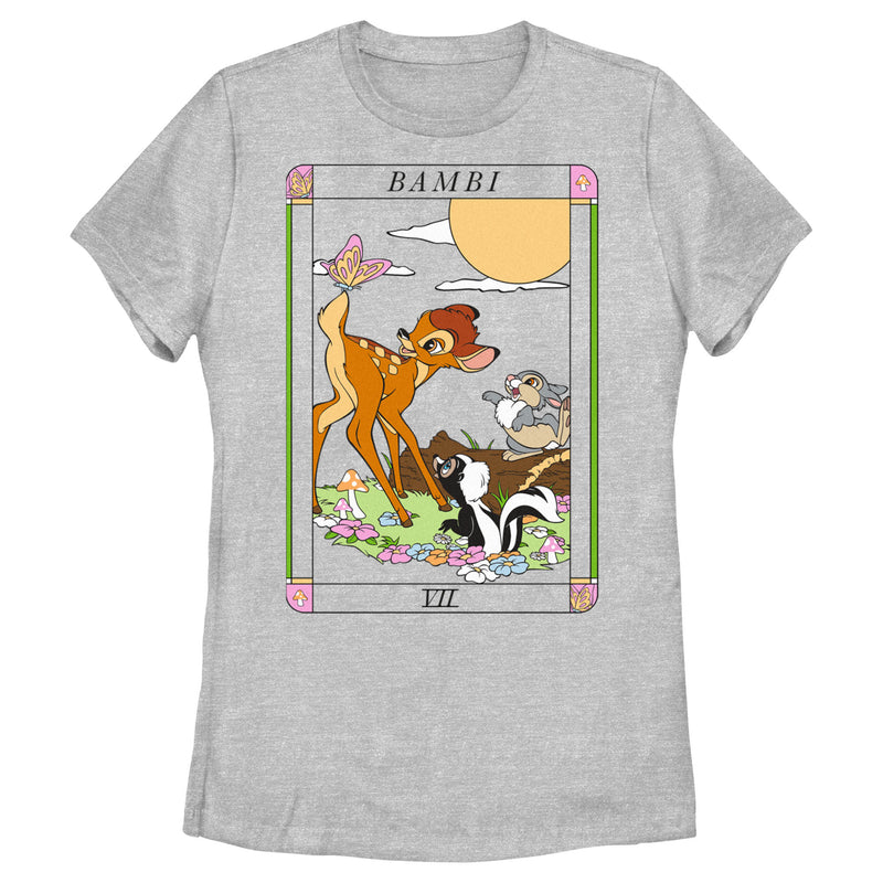 Women's Bambi Tarot Card Scene T-Shirt