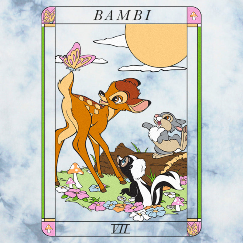Junior's Bambi Tarot Card Butterfly Scene T-Shirt