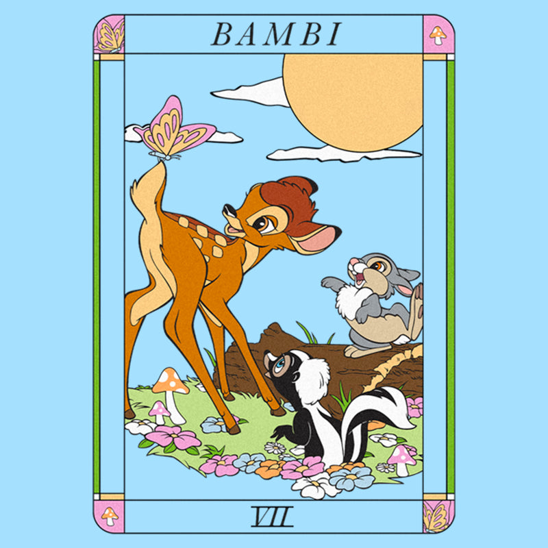 Men's Bambi Friends Tarot Card T-Shirt