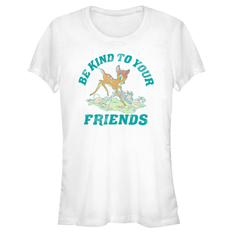 Junior's Bambi Be Kind to Your Friends T-Shirt