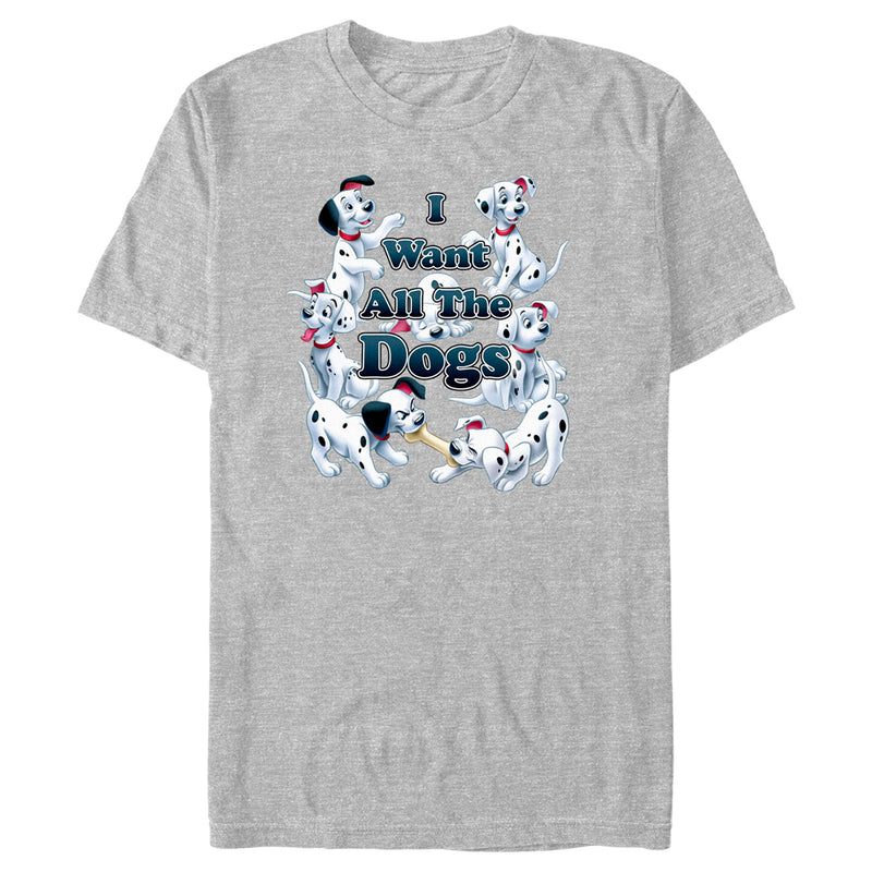 Men's One Hundred and One Dalmatians I Want All the Dogs T-Shirt