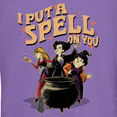 Junior's Hocus Pocus Put a Spell on You Cartoon Witches T-Shirt