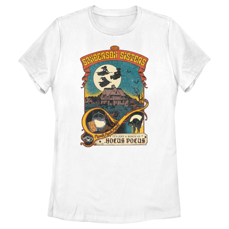 Women's Hocus Pocus Vintage Witch Poster T-Shirt