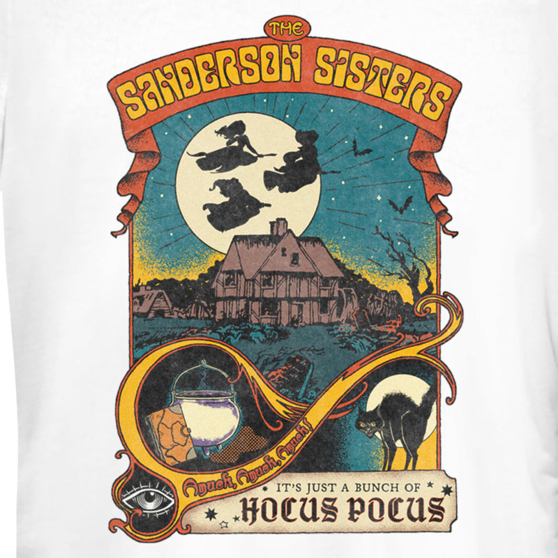 Junior's Hocus Pocus Vintage Witch Poster T-Shirt