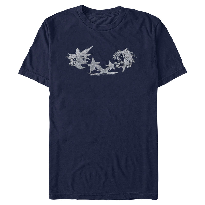 Men's Kingdom Hearts 1 Sora and Kairi Doodle T-Shirt