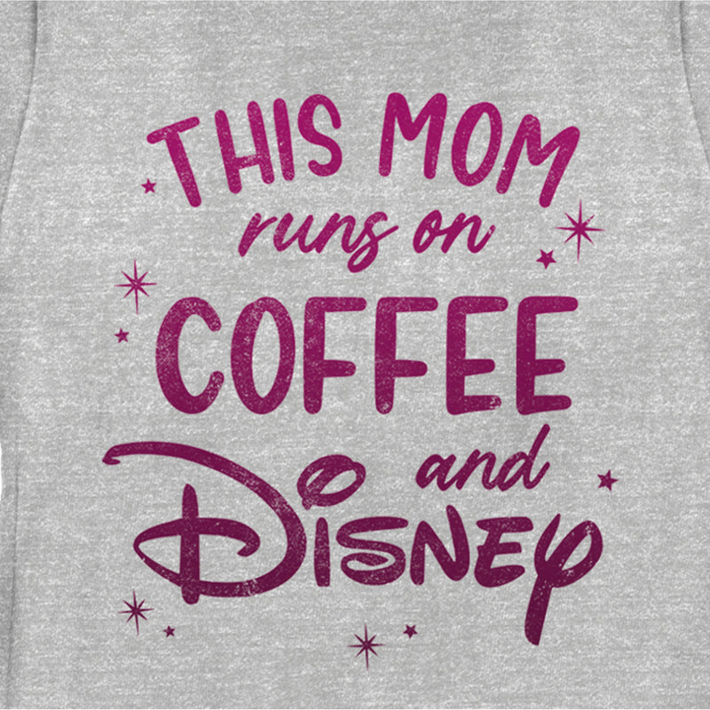 Women's Disney This Mom Runs On Coffee T-Shirt