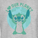 Junior's Lilo & Stitch I Heart Our Planet T-Shirt