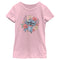 Girl's Lilo & Stitch Floral Distressed Stitch T-Shirt