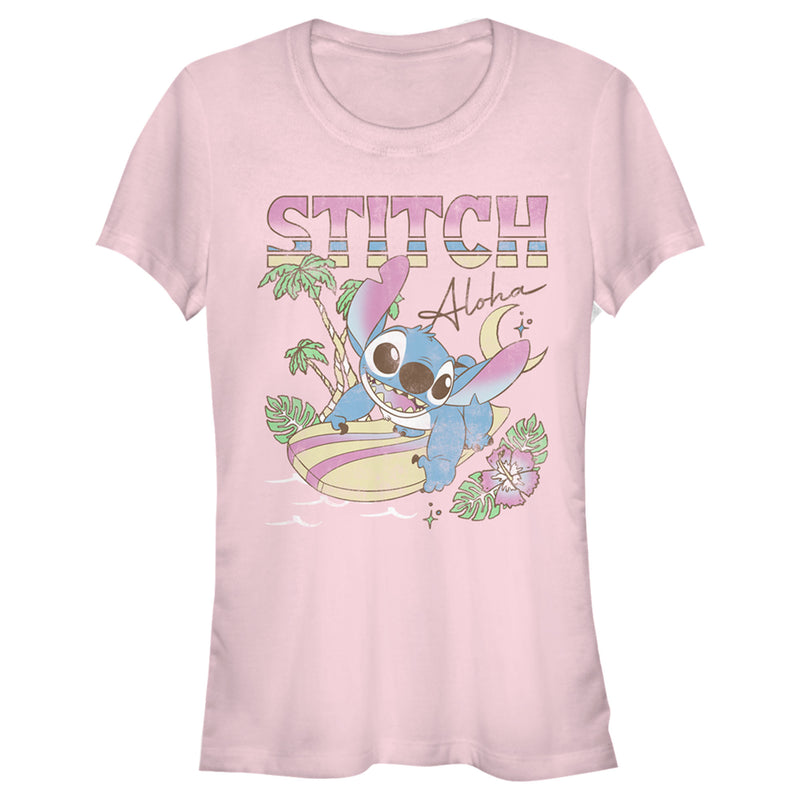 Junior's Lilo & Stitch Surfing Stitch T-Shirt