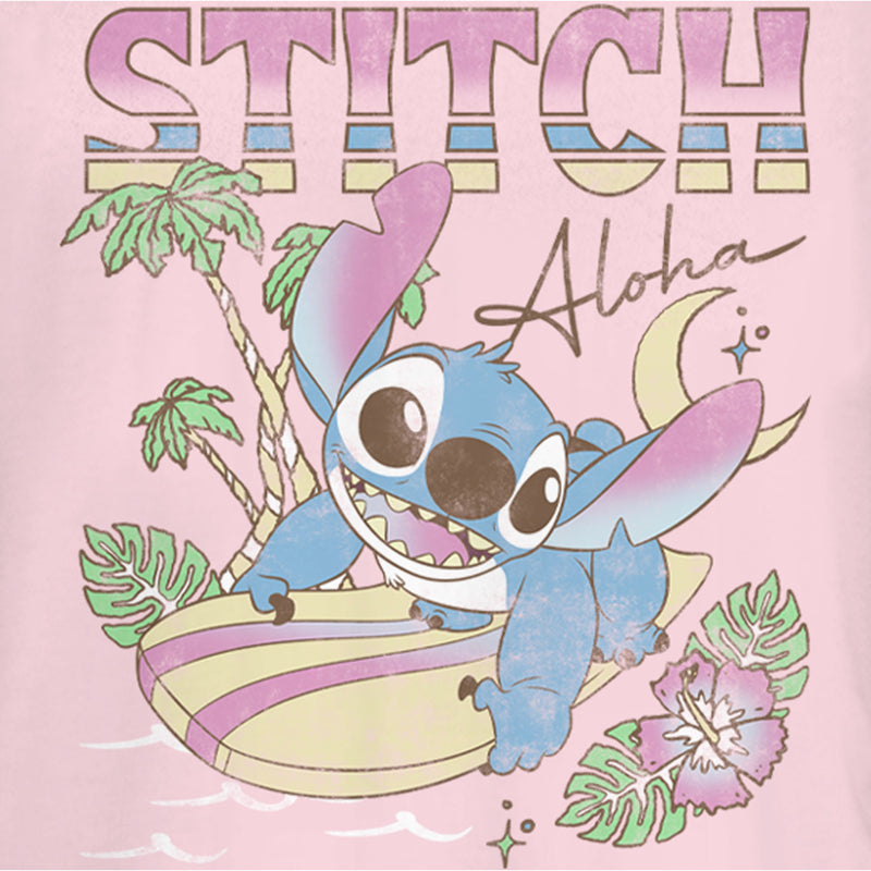 Junior's Lilo & Stitch Surfing Stitch T-Shirt