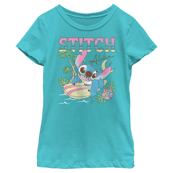 【HELLO SUNRISE】 HS Doodle Typo Stitch Tee / 追跡付 21dnls00025a-016-aloha-stitch-