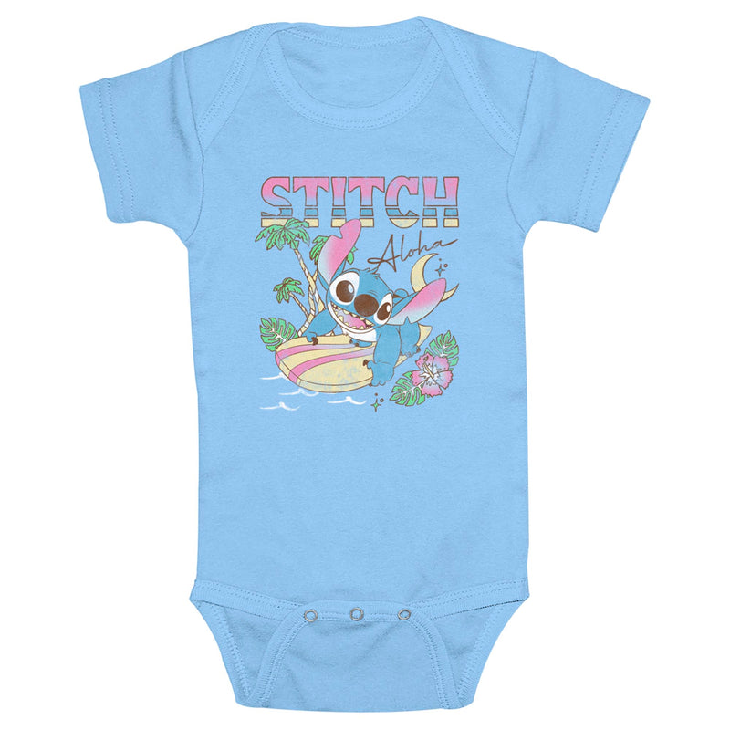 Infant's Lilo & Stitch Retro Aloha Onesie