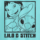 Junior's Lilo & Stitch Snapshot with Attitude Racerback Tank Top