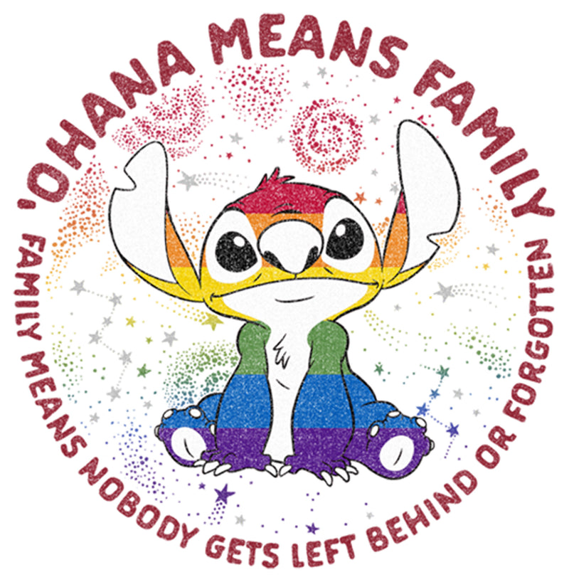 Men's Lilo & Stitch Ohana Rainbow Pride T-Shirt