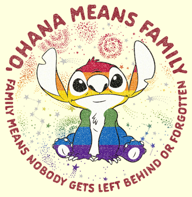 Men's Lilo & Stitch Ohana Rainbow Pride T-Shirt