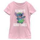 Girl's Lilo & Stitch Always Good Times T-Shirt