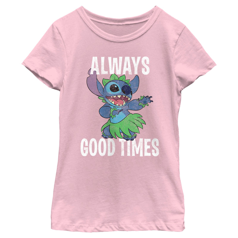 Girl's Lilo & Stitch Always Good Times T-Shirt