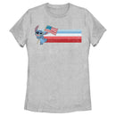 Women's Lilo & Stitch Flying the American Flag T-Shirt