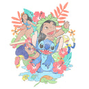 Boy's Lilo & Stitch Distressed Group Portrait T-Shirt