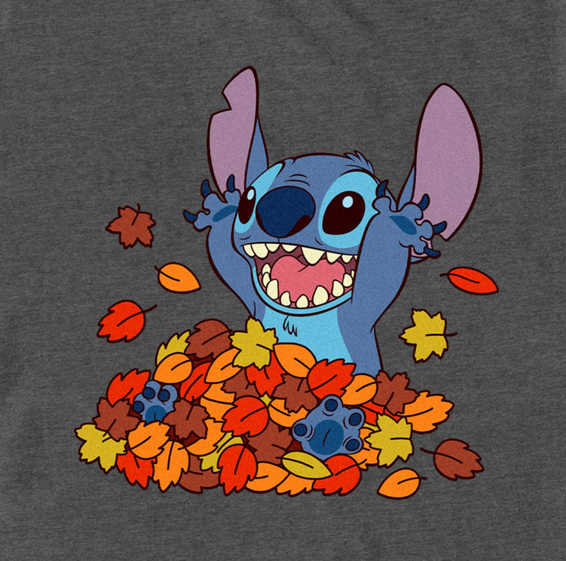 Men's Lilo & Stitch Fall Leaf Pile T-Shirt