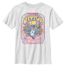 Boy's Lilo & Stitch Ohana Groovy Stitch Poster T-Shirt
