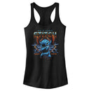 Junior's Lilo & Stitch 80s Rocker Stitch Racerback Tank Top