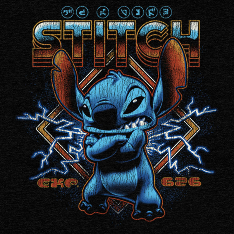 Junior's Lilo & Stitch 80s Rocker Stitch Sweatshirt