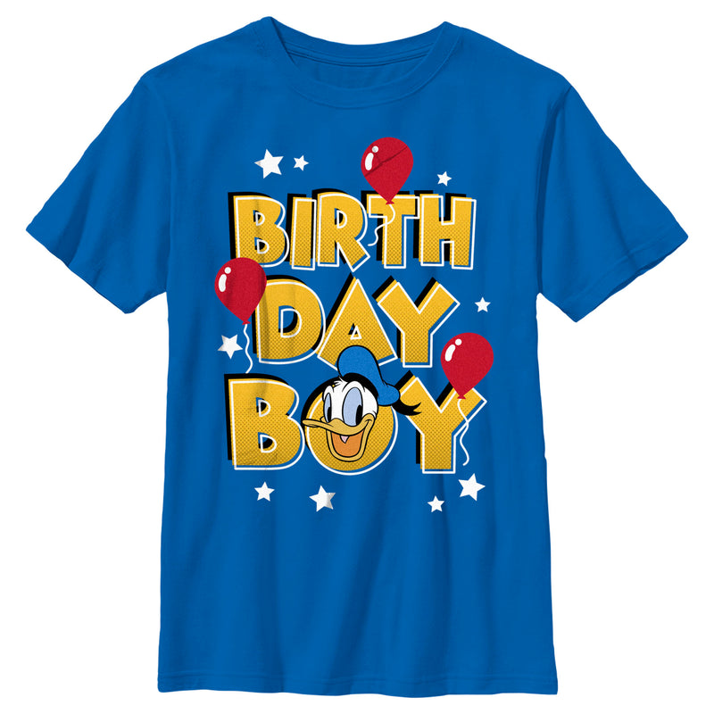 Boy's Mickey & Friends Birthday Boy Donald T-Shirt