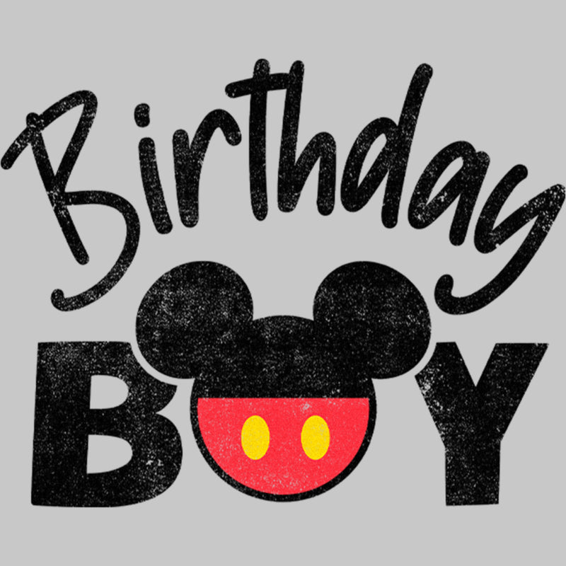 Toddler's Mickey & Friends Birthday Boy Mousey Silhouette T-Shirt
