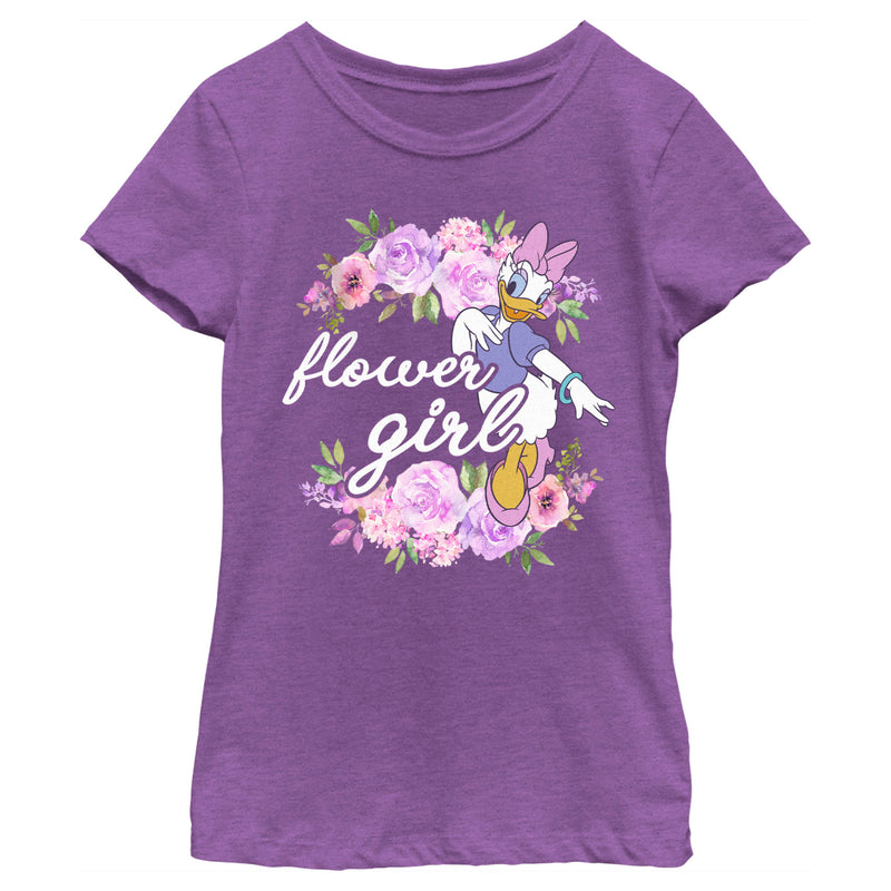 Girl's Mickey & Friends Daisy Flower Girl T-Shirt