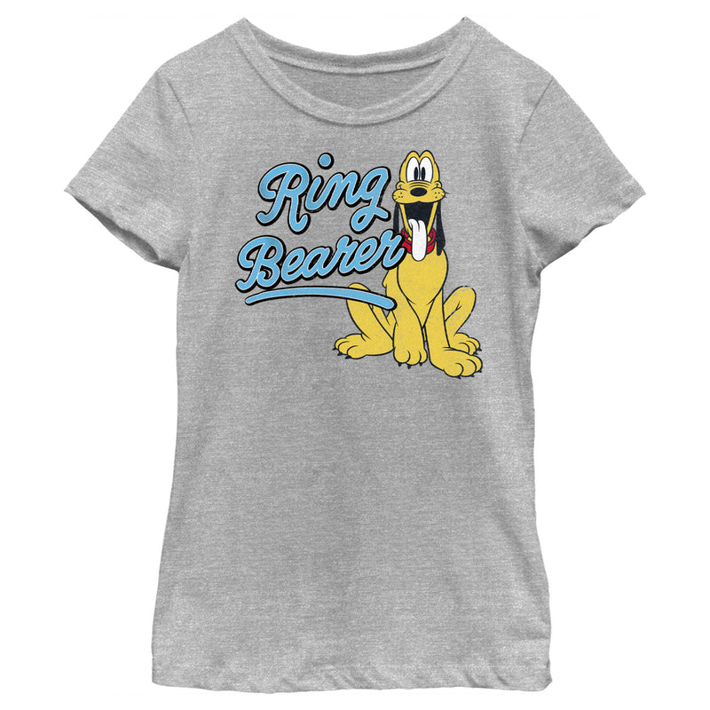 Girl's Mickey & Friends Retro Ring Bearer Pluto T-Shirt