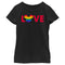 Girl's Mickey & Friends Mickey Mouse Love n Rainbows T-Shirt