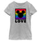 Girl's Mickey & Friends Mickey Pride Love Rainbow T-Shirt